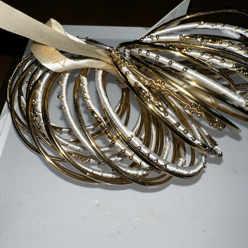 Amrita Singh Gold and Silver Bangle Set